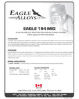 EAGLE 194 GS | Full Machinable Solid Cast Iron Wire For Welding Cast Iron PDF