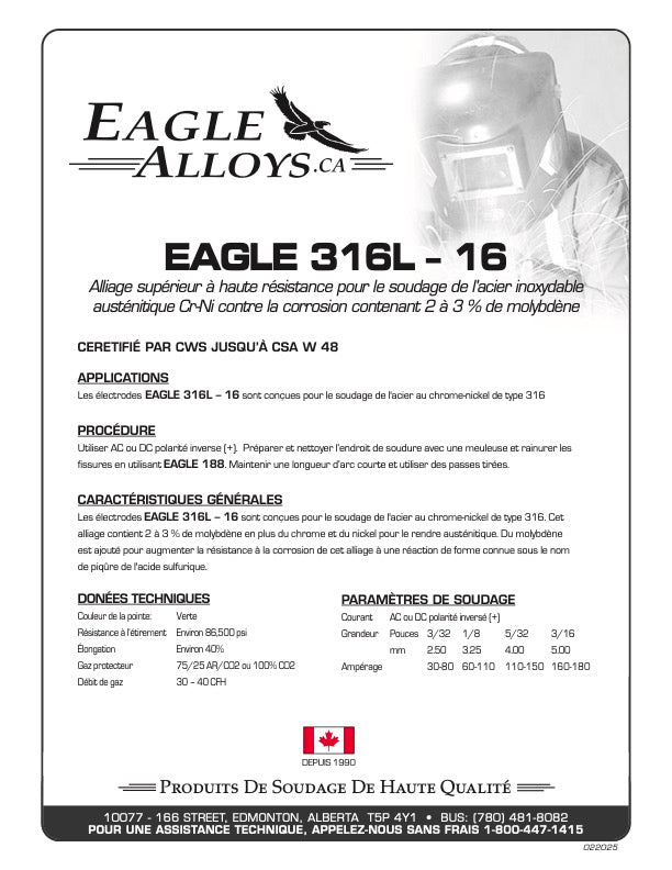 Eagle 316 L-16